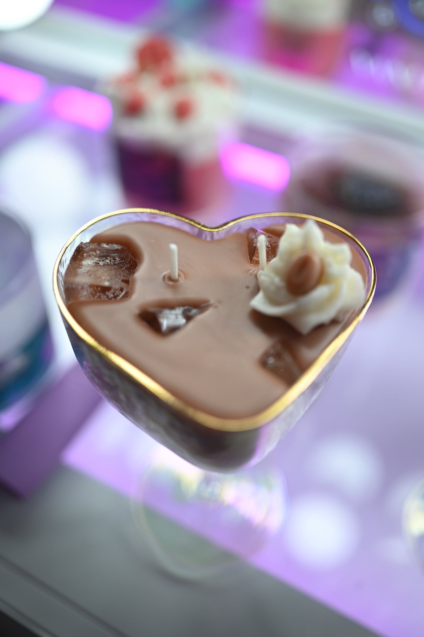 Heart Shaped Valentines Day Candle